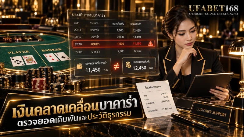 เงินคลาดเคลื่อนบาคาร่า